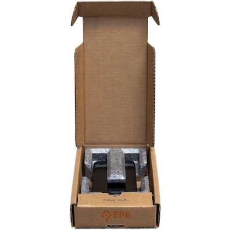 Epe Usa 10 in x 6 in x 2 in Cell Phone Shipping Box, Kraft, Corrugated / Foam, Single, 32 ECT LTC-S001-01